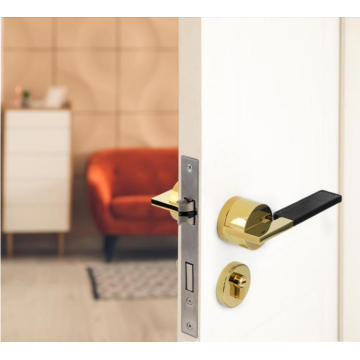 Simple interior bedroom door lock Nordic silent wooden door lock